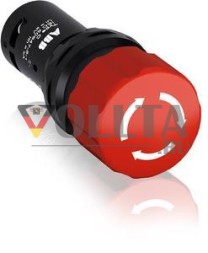 ABB Stotz-Kontakt CE3T-10R-01, кнопка аварийной остановки Компактный 30-мм поворотный расцепитель 1NC CombiLine-Compact, 1SFA619500R1041