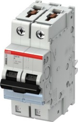 ABB Stotz-Kontakt S402M-K10, автоматический выключатель K,10A,10kA,2P,втычной, 2CCS572001R0427