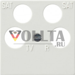 Gira 025940 S-Color Антенная розетка крышка, цвет:чисто белый, тон:глянец