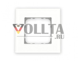 MDT BE-GTR1W.01 Стеклянная рамка 1-сторонняя для программ 55 мм, белая