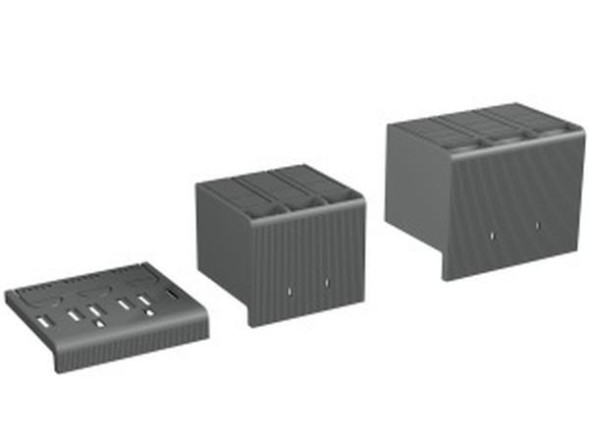 ABB Stotz-Kontakt HTC XT4 4p ВЫСОКИЕ КРЫШКИ КЛЕММ 2 шт., крышка клемм Htc XT4 4P высокая 2 шт. аксессуары для автоматического выключателя XT4, 1SDA066671R0001