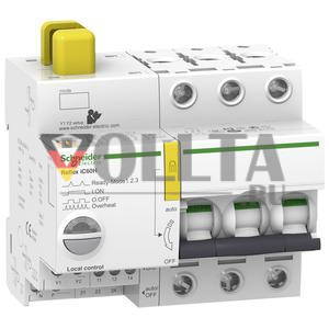 Schneider Electric A9C65316 ACTI9 IC60H TI24 C16A 3-полюсный дистанционно переключаемый автоматический выключатель