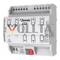 Zennio ZDI-DLB6 Интерфейс вещания KNX-DALI, 6 каналов