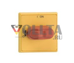 ABB Stotz-Kontakt OHYS1AH, селекторная рукоятка I-0/ON-OFF красно-желтый вал 6 мм IP54 для выключателя нагрузки, 1SCA105290R1001