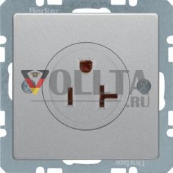 Berker 41686084 STD M SZ-KT NEMA 5-20R Q1 ALU LACK