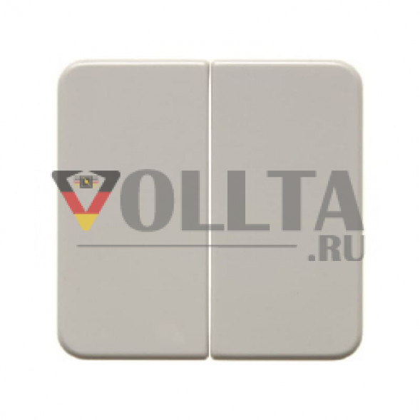 Berker 1552 WG UP Двойной переключатель, коромысловый выключатель,  цвет: кремово-белый, тон:глянец