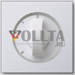 Gira 066966 TX44 Накладка с ручкой для трехступенчатого переключателя, цвет:чисто белый