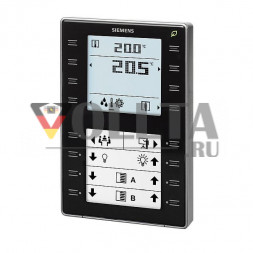 SIEMENS S55624-H129 KNX контроллер комнатной температуры | с сенсорными клавишами и дисплеем | черный