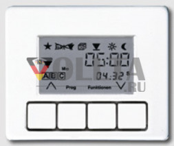 Jung SL5232T3SW SL500 Реле времени универсальное, крышка, цвет алюминевый цвет: черный