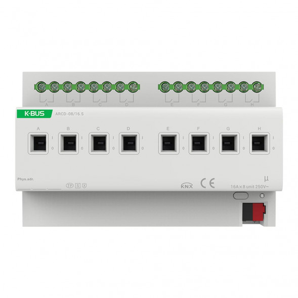 GVS 88188681 KNX-переключающий актуатор с измерением тока | 8-позиционный, KNX-Secure