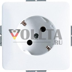 Jung CD521-45NWW розетка SCHUKO® 45°, 16 A 250 V ~, винтовые клеммы, без лапок, дюропласт, серия CD, альпийский белый