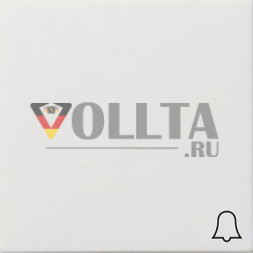 Gira 0286112 Ширококлавишный выключатель выключатель/кнопка, клавиша крышка, c символом звонок цвет:чисто белый, тон:глянец