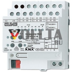 Jung 2336REGHZHE KNX актуатор отопления 6-позиционный