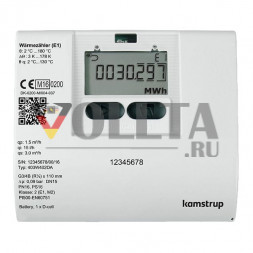 LINGG&JANKE 84701SEC Теплосчетчик KNX KAMSTRUP Multical | DN15, резьба, 0,6 м3/ч | 110 мм