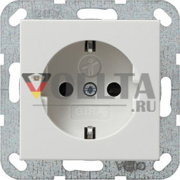 Gira 275503 System55 SCHUKO-розетка 16А, безопасная для тедей,c Символ цвет:чисто белый, тон:глянец