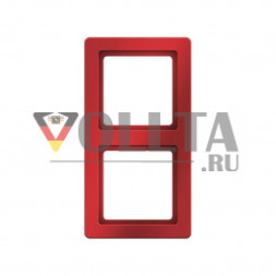 Berker 10126062 Q1 рамка двойная,  цвет: красный,