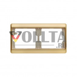 Berker 13640002 Arsys рамка двойная, горизонтальная, цвет:золотой