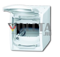 Корпус Busch-Jaeger 1758 WN-54, с полем для этикетки альпийский белый