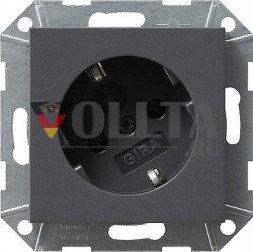 Gira 041828 System55 SCHUKO-розетка 16А, стандарт цвет:антрацит