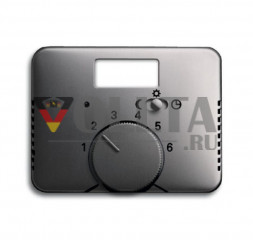 Busch-Jaeger 1795TA-20    Alpha Регулятор температуры помещения, крышка, цвет: платина