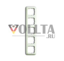Рамка крышки Busch-Jaeger 2515-212, 5-позиционная рамка белая