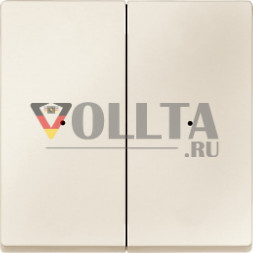 Schneider серия: Merten 625244 System M Клавиша для модуля, двойная, клавиша цвет: кремово-белый, тон: матовый
