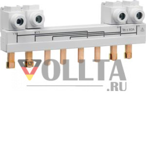 Соединительная рейка Hager HZC709 для переключателя нагрузки 4-полюсная 63-80A