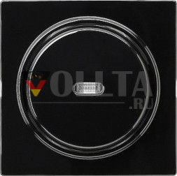 Gira 012247 S-Color Контрольный выключатель с  подсветкой, 10А, двухполюсной выключатель цвет: черный, тон:глянец