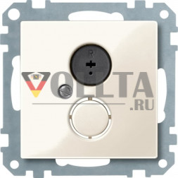 Schneider серия: Merten 296944 System M Динамик-розетка крышка, цвет: кремово-белый, тон:глянец