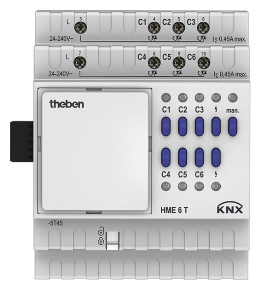 Модуль расширения Theben 4930245 MIX2 HME 6 T KNX актуатор отопления 6 каналов
