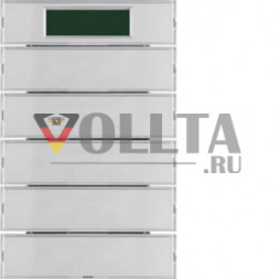 Berker 75665774 сенсорная кнопка 5-позиционная с RTR, дисплей алюминиевый Berker K.5