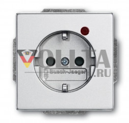 Busch-Jaeger 2310EUGL/VA-83-11 Future linear, SCHUKO-розетка 16А, цвет:алюминевый