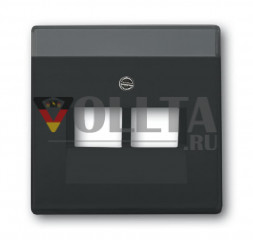 Busch-Jaeger 1803-02-81 Carat Телефон UAE/IAE/ISDN крышка, цвет:антрацит