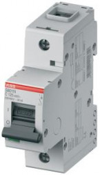 ABB Stotz-Kontakt S801N-C80, высокопроизводительный автоматический выключатель, 80A,C,400VAC=Icu 36kA,690VAC=Icu 4.5kA, 1P, 2CCS891001R0804