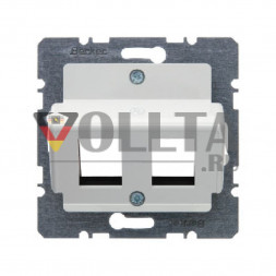 Berker 14641909 S1 Krone модульная, Jacks крышка, цвет:полярная белизна, тон: матовый