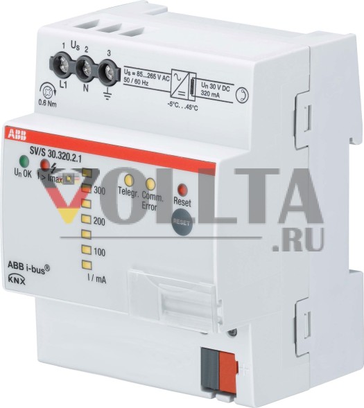 ABB Stotz-Kontakt SV/S30.640.5.1, блок питания с функцией диагностики, 640 мА, REG, 2CDG110146R0011