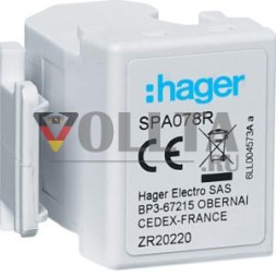 Hager SPA078R для комбинированного разрядника SPA70xZ/SPA80xZ, дистанционный сигнальный контакт