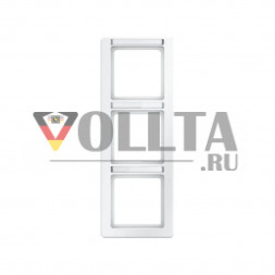 Berker 10136019 Q1 рамка,3 группы,  вертикальная, цвет:полярная белизна