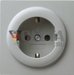 Gira 045342 S-Color SCHUKO-розетка  16А, безопасная для тедей,c Символ цвет:серый, тон:глянец