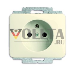 Вставка розетки Busch-Jaeger 20 MUC-22G-500, с заземляющим штырем специальные вилки слоновая кость/белый