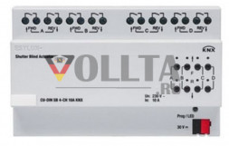 ESYLUX EC10430350 актор для жалюзи 8-ой  CU-DIN SB 4-CH 10А, KNX
