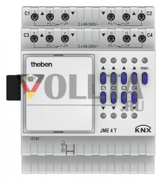 Модуль расширения Theben 4930255 MIX2 JME 4 T KNX привод жалюзи 4 канала
