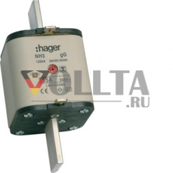 Предохранительная вставка Hager LNH3355MK NH NH3C gG 500 В 355 А с изолированной ручкой