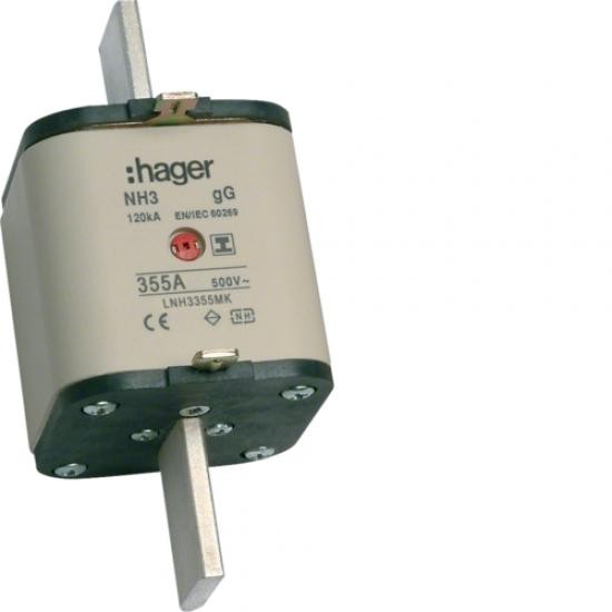 Предохранительная вставка Hager LNH3355MK NH NH3C gG 500 В 355 А с изолированной ручкой