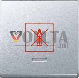 Schneider серия: Merten MEG3307-0460 System M отопление аварийный выключатель крышка, цвет: алюминевый, тон: матовый