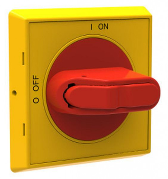 ABB Stotz-Kontakt OHYS2AJR, селекторная рукоятка I-0/ON-OFF красно-желтый вал 6 мм IP65 для выключателя нагрузки, 1SCA105309R1001