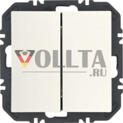 Berker 24121939 FoH S.1 2-позиционная полярно-белая матовая радиокнопка