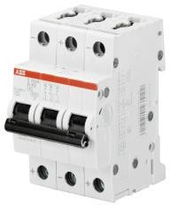 ABB Stotz-Kontakt S203M-C20UC, автоматический выключатель C-Char., 10 кА, 20 А, 3П, 2CDS273061R0204