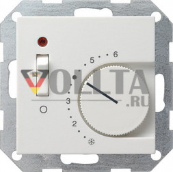 Gira 039227 System55 Регулятор температуры помещения, цвет:чисто белый, тон: матовый