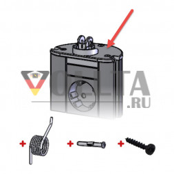 Комплект основания качалки EVOline Port: основание качалки, пружина, шарнирный штифт, винты